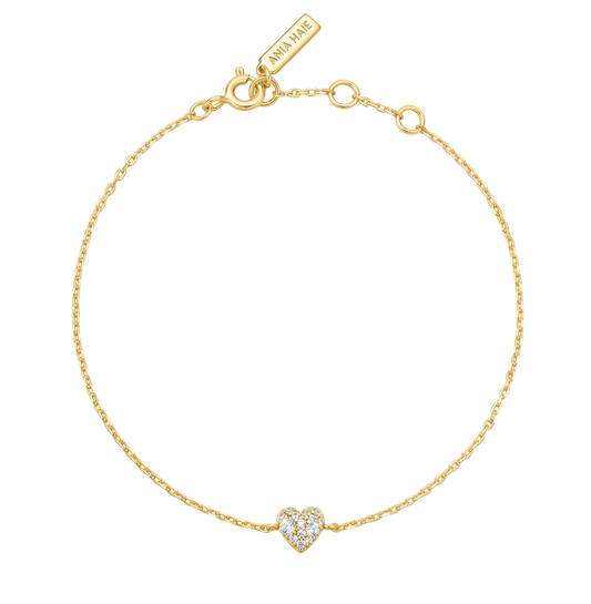  Sunny Sparkler - Link bracelets - Silver / 14kt GP - Zirconia - 18,5cm
